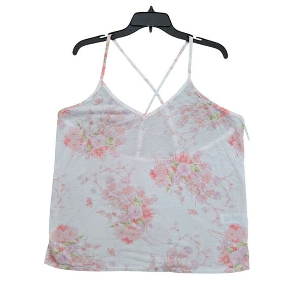Splendid Pajamas Cross Back Floral Tank Top - Picture 2 of 5